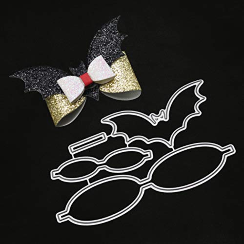 Bats Bow Tie Shape Metal Cutting Dies Stencil DIY Scrapbooking Album Stamp Paper Card Embossing Craft Decor - Thumbnail 5
