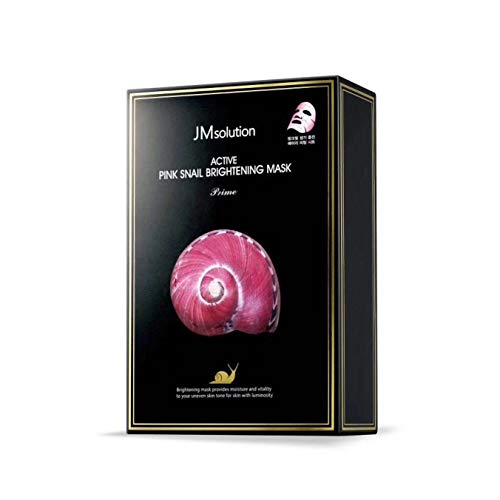10PCS JM Solution Active Pink Snail Brightening Mask Nourishing Mask (Pink Snail Brightening) - //coolthings.us
