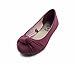 Simply Petals Girls Vegan Leather Casual Comfortable Slip On Ballet Flat Casual Slip On Knotted Comfortable Ballerina Flat (Toddler/Little Girl)