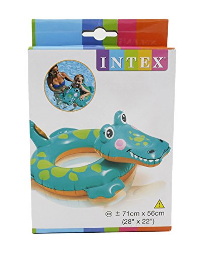 Intex Inflatable Animal Swim Ring Swimming Pool Float Crocodile Shape