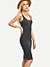 MakeMeChic Women's Ribbed Tank Dress Sleeveless Scoop Neck Bodycon Party Midi Dress Grey M