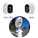 iAbler For Netgear Arlo Smart Security Wall Mount, Aluminum Never Rust Security Camera Mount for Arlo Cam and Arlo Pro / Arlo Go / Arlo Baby Adjustable Indoor Outdoor Mount [2 Pack] White