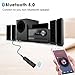 Wireless Receiver, GAKOV GA4849 Portable 5.0 Wireless Car Adapter & Hands-Free Car Kits Mini Music Adapter for Home/Car Audio Music Streaming Stereo System 3.5 mm