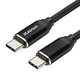 USB-C to USB-C Cable, Steanum 6.6ft/2m Fast Charge and PD USB Type C to Type C 3.1 Braided Cord for New MacBook, Galaxy Note 8 & S9 S8, Huawei Mate 10, Google Pixel,XL, Nexus 5 X 6P and More