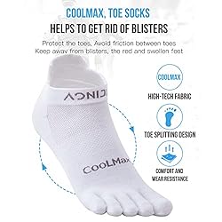 OrrinSports Toe Socks for Men Women Cool-max