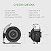 VIVOSUN Z4 4 Inch Inline Duct Fan, 203 CFM Ventilation Fan with Variable Speed Controller for Grow Tent, Indoor Garden Ventilation, Black