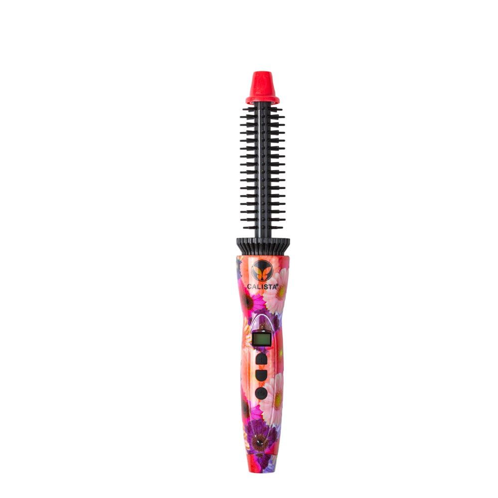 Photo 1 of CALISTA Perfecter Pro Heated Round Brush | Curl, Volumize, and Style with No Heat Damage for Healthier Hair | 4 Sizes for Most Hair Types | Dual Voltage & Adjustable Temp (Daisy Bloom, 0.5)