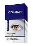 iCOLOUR Color Changing Eye Drops - Change Your Eye Color Naturally - 1 Month Supply - 9 mL (Hazel)