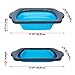 XL Large Kitchen Strainer by Comfify - Collapsible Silicone Over - The-Sink Colander with Extendable Handles - Use with Pasta, Fruit, Berries & Veggie - 6 Quart - Blue