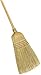 Weiler 44008 Corn Fiber Heavy-Duty Wire Banded Warehouse Broom with Wood Handle, 1-1/2