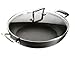 Le Creuset Forged Hard-Anodized 12-Inch Nonstick Shallow Casserole/Braiser with Glass Lid