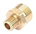 Forney 75115 Pressure Washer Accessories, Male Screw Nipple, M22M to 1/4-Inch Male NPT