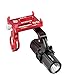 MaxMiles Motorcycle and Bicycle Cell Phone Holder Aluminum Universal Adjustable Bicycle Phone Mount Smartphone Holder Bike Handlebar Cell Phone Holder for iPhone X 5 6 7 8 Plus (Black +Cam Holder)