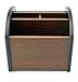 Revolving Wooden TV Remote Control Caddy; 4 Compartments Organize Your TV, Satellite, DVD, & Blu-Ray Remote Controllers, Office Caddy Too