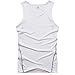 ROPALIA Men Athletic Vest Running Training Fitness Sleeveless T-shirt Tank (L, White)