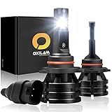 OXILAM 9012/HIR2 LED Headlight Bulbs Conversion Kit 10,000 Lumens Extremely Bright All-in-One Mini Design IP67 CSP Chipsets 6000K Cool White -2 Year Warranty (Pack of 2)