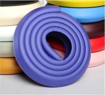 Interbusiness 2M Baby Infant Kids Edge Safe Foam Protective Stripe, Childrenproofing Home Safety Furniture Edge Corner Guard Bumpers Cushion (2m-Blue)