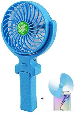 Axcv5 Portable Mini USB Fan with 2200MAH Rechargeable Battery ,and Mobile Phone Fan Portable Dock Cool Cooler Rotating Fan (2in1-for iPhone Android) ,for Outdoor Hiking Camping
