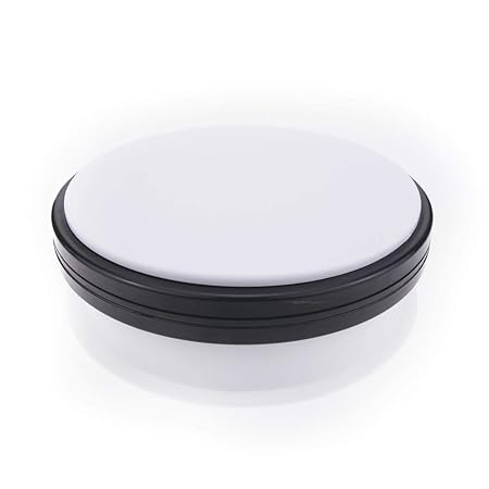 PrimeMatik - Elektrish rotierende drehteller 15cm weiss