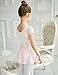 JEE.MDNMD.OO Girls' Flutter Sleeve Skirted Leotard Ballet Pink