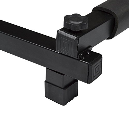 Simoner Multi Guitar Stand, Foldable Universal Display Rack- with No-Slip Rubber Padding for Classical Acoustic, Electric, Bass Guitar and Guitar Bag/Case, Black (9-Holder)
