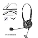 OvisLink Noise Canceling Headset Compatible with Polycom Allworx IP Phones | Dual Ear Call Center Headset with 2 Quick Disconnect Cord | Flexible Microphone Boom | HD Voice Quality | Comfortable