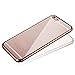 IPhone 6 Case,IPhone 6S Case,DDLBiz Clear Crystal Rubber Plating TPU Soft Case Cover for iPhone 6/6S (Rose Gold)