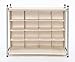 StorageManiac 16 Compartment Shoe Rack, 16-Pair Shoes Organizer, 16-Cubby Shoe Storage
