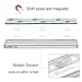 Moreplus Motion Sensor Lights, 10 LED Battery Operated Portable Wireless Motion Nightlight Stick-on with Magnetic Strip for Cabinet Night Stairway Closet Light Bar (White, 3 Pack)