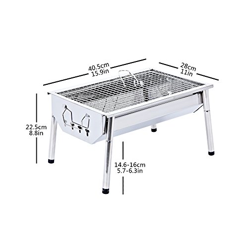 1 ISUMER+Portable+Thickened+Stainless+Charcoal