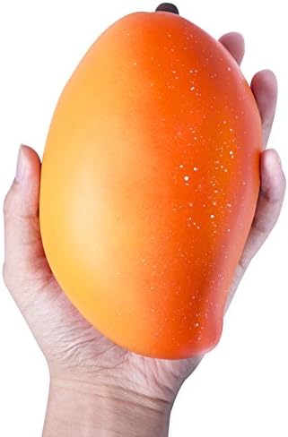 Trooer Jumbo Mango Squishy Slow Rising Scented Fruit Squishies for Stress Relief