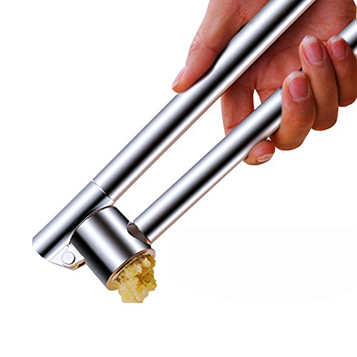 Poeland Stainless Steel Garlic Presser Extended Garlic Press Garlic Mincer Garlic Crusher