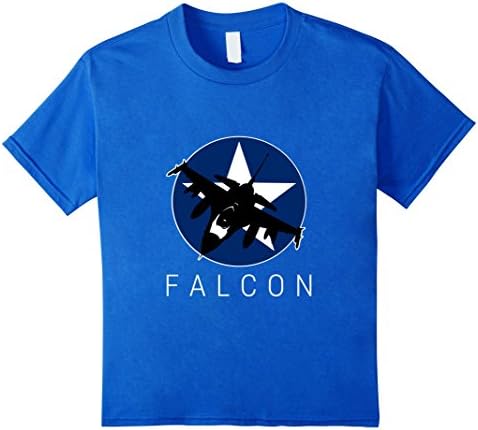 Kids F-16 Fighting Falcon T-Shirt 10 Royal Blue