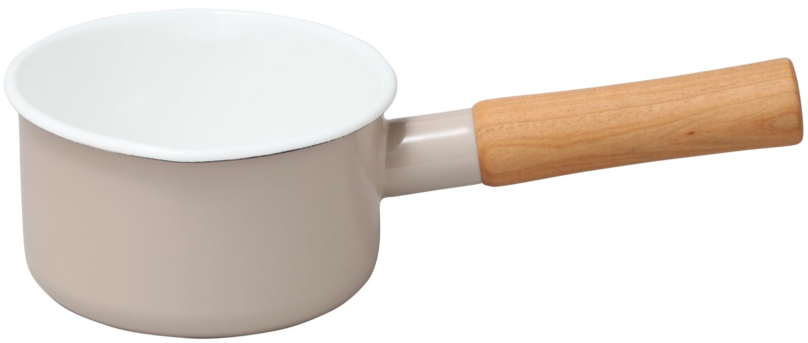 野田琺瑯(Nodahoro) ミルクパン 12cm ホーロー ガス火専用 片手鍋 日本製 クルール ベージュ CL-12MBE商品画像