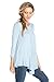Frumos Womens Tunic for Leggings Round Neck Top Aqua 2XL