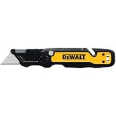 Dewalt Push &amp; Flip Folding Utility Knife With Storage