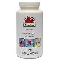 Apple Barrel Acrylic Paint in Assorted Colors (16 Ounce), 21119 White