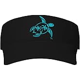 Fenmshairy Women's Cute Sea Turtle Sun Visor Hat - Adjustable Empty Top Sport Baseball Cap for Men Women Golf Tennis Running