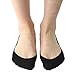 Womens No Show Liner Socks 10 Pairs Casual Low Cut Invisible Non-Slip Socks Loafer Socks for Women Flats,Black/Nude,Fits shoe sizes 6-9