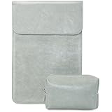 Laptop Sleeve Case Laptop Cover - Ultra Slim 11.6 Inch Laptop Pouch Bag, VANZAVANZU PU Leather Notebook Envelope Sleeve for 11.6 Inch Apple MacBook Air Sleeve with Accessory Bag for MacBook Charger