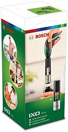 Bosch 1600A001YD IXO Vino Adapter (Corkscrew), Silver Colours, Aufsatz - Image 3