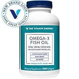 the Vitamin Shoppe Omega-3 Fish Oil 240 Softgels 1000 MG