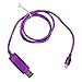 Pilot Electronics EL-1402PU Electroluminescent V2 Charge/Sync iPhone 5 Cable, Purple