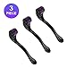 LaSante Derma Roller 3 different size with storage cases, 3 in 1 Micro Needles 3 Pack Derma Roller Kit – Microdermabrasion Roller New Skin Care Facial Needle Roller Home Use Beauty Skin Care .25mm