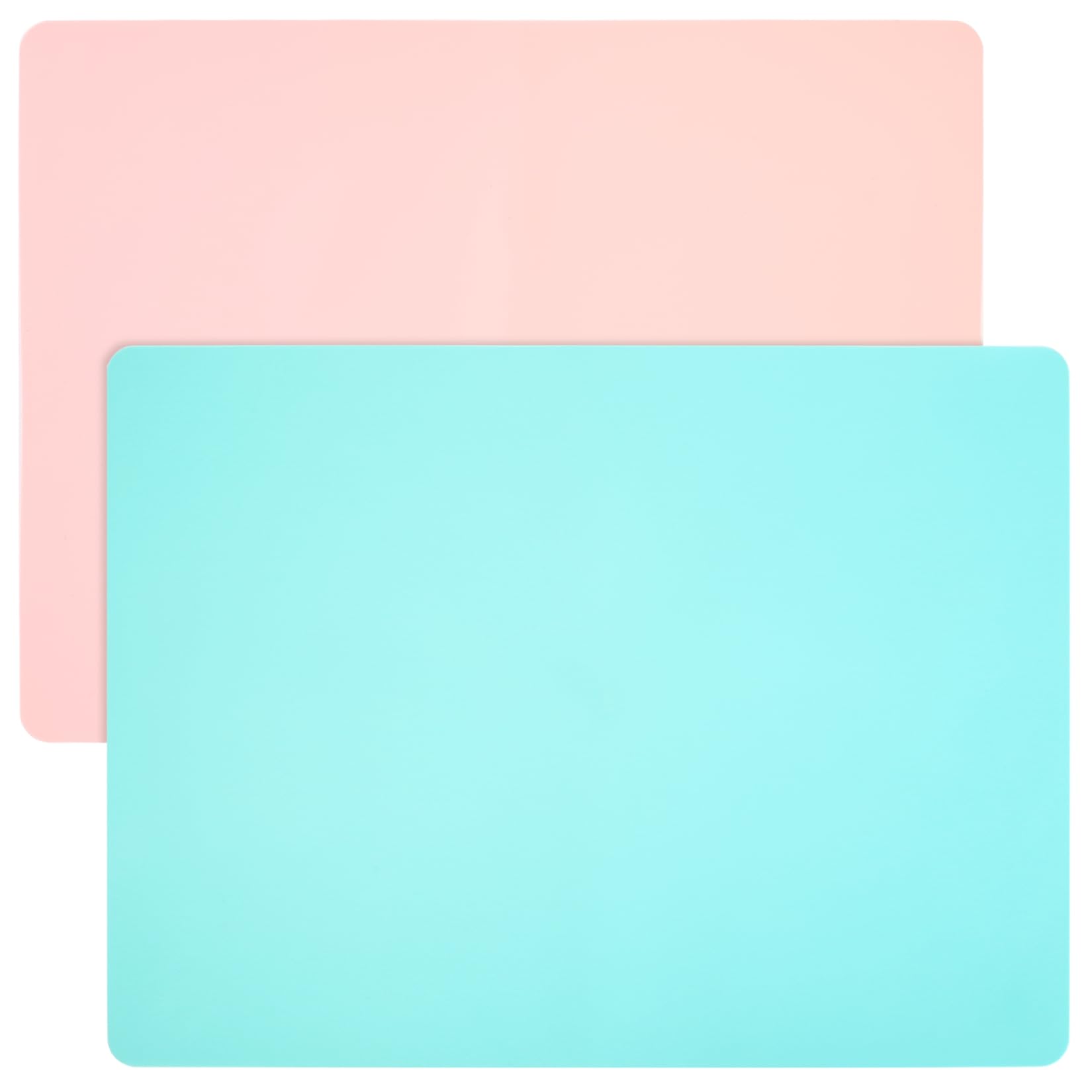 Silicone Mats for Worktops, 2pcs Silicone Placemats for Kids Children, Silicone Craft Mat for Resin, Non Slip Table Mats, Non-Stick Silicone Baking Mat Sheet for Countertop Protector Mat, 40x30cm