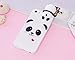 iPhone 5/5S/SE Case [Panda Series] Aeeque Ultra Thin [Slim Fit] 3D Cartoon Candy Color Soft TPU Silicone White iPhone 5SE Phone Case Bumper Shockproof iPhone 5 5S Protective Cover Gifts for Girls Boys