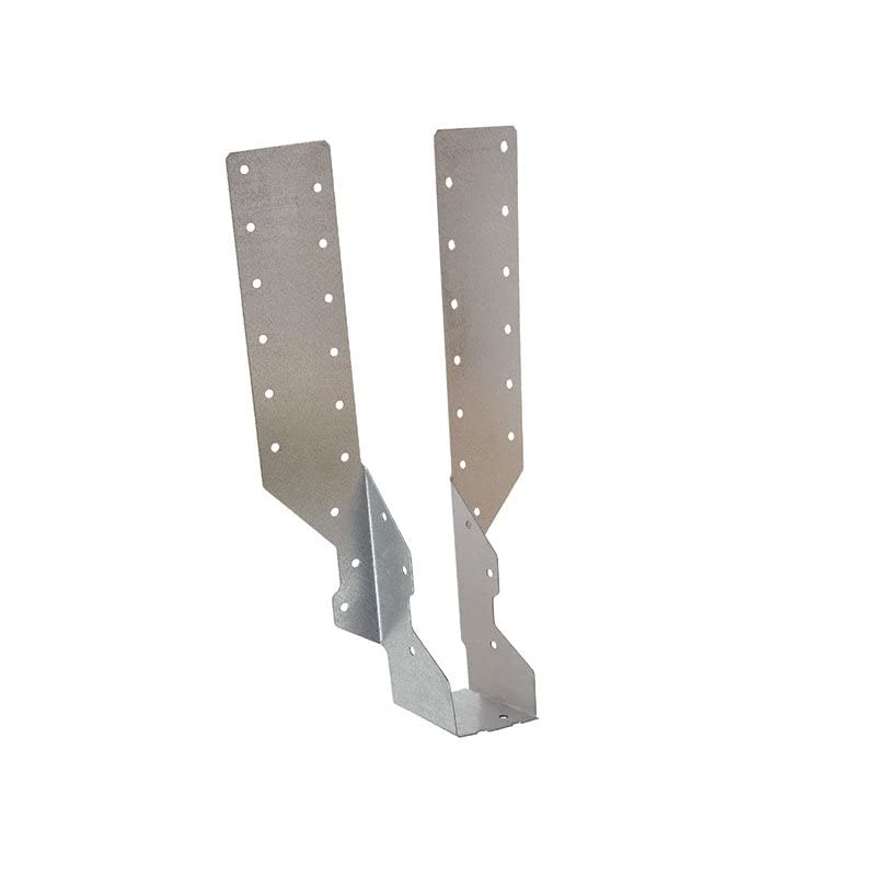 BPC Fixings Galvanised Standard Leg Timber to Timber Joist Hanger 50-Piece Set, 75 mm Width, Silver