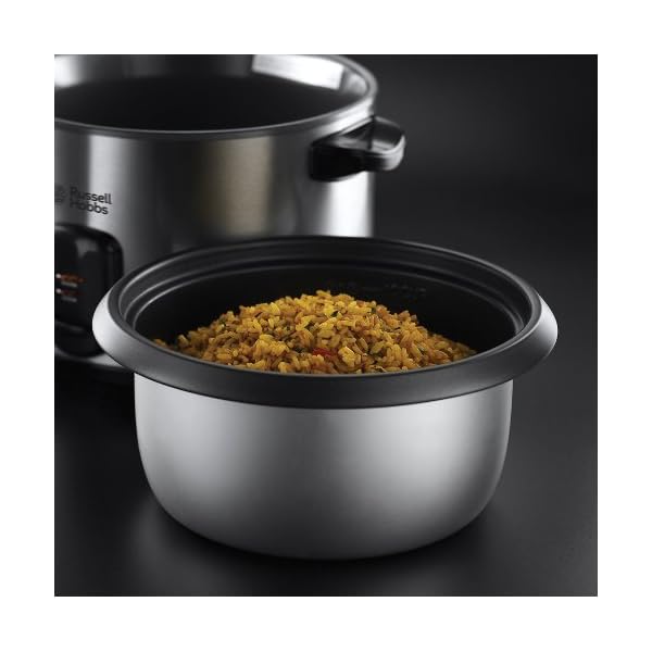 Russell Hobbs 19750 Rice Cooker and Steamer, 1.8L, Silver