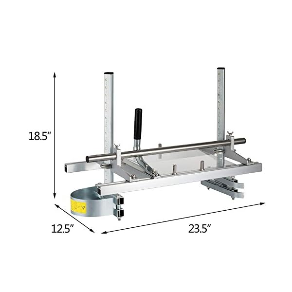 TOPQSC Kettensäge 24-Zoll-tragbare Kettensäge Aluminium-Sägewerk Edelstahl-Sägeform Passend für (14-24") Sägewerk – Bild 5