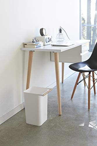 YAMAZAKI home 3132 Como Trash Can, White - //medicalbooks.filipinodoctors.org